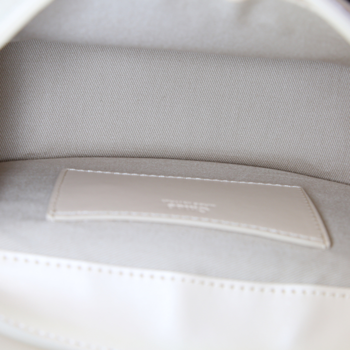 Chloé Tess shoulder bag in beige leather - Detail D3