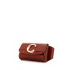 Pochette-ceinture Chloé C en cuir marron et daim marron - 00pp thumbnail