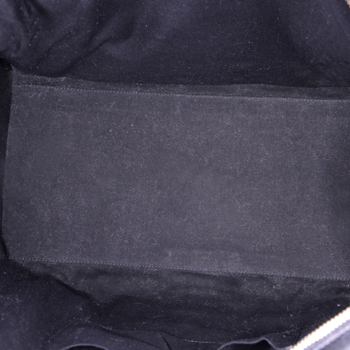 Borsa Yves Saint Laurent Chyc in pelle color talpa e pitone marrone - Detail D2