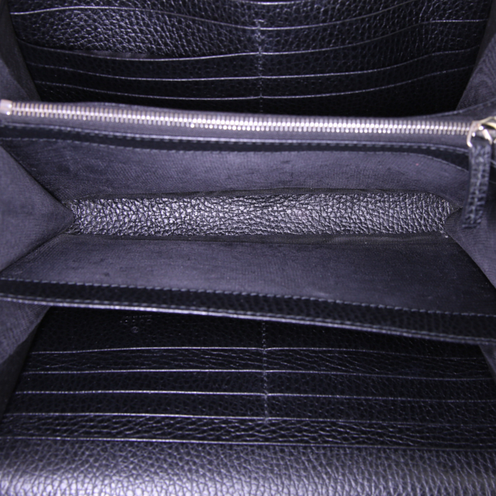 Sac bandoulière Gucci Dionysus en cuir noir - Detail D2