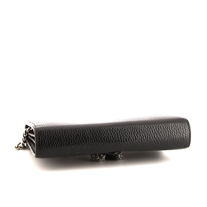 Gucci Dionysus shoulder bag in black leather - Detail D4