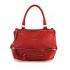 Givenchy Pandora medium model shoulder bag in red leather - 360 thumbnail