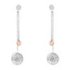 Hermès Ex Libris earrings in silver and pink gold - 00pp thumbnail