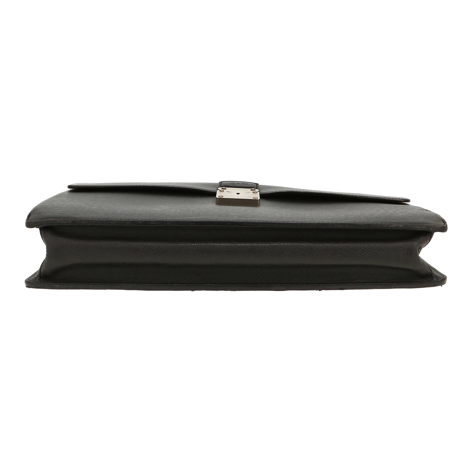 Porte-documents Louis Vuitton Robusto en cuir taiga gris Ardoise - Detail D1