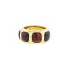 Pomellato Bisanzio ring in yellow gold and garnets - 00pp thumbnail