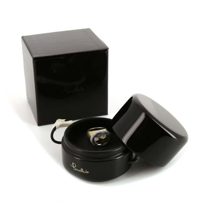 Anello Pomellato Iceberg in oro giallo,  acquamarina e diamanti - Detail D2