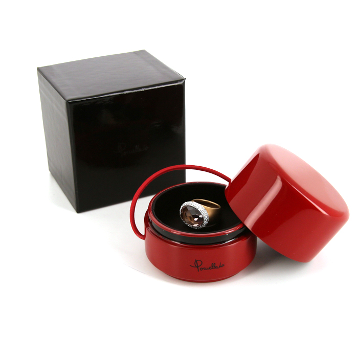 Pomellato Iceberg ring in pink gold,  morganite and diamonds - Detail D2