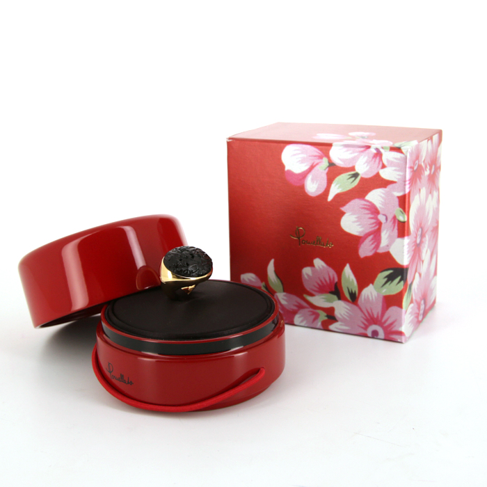 Bague Pomellato Victoria en or rose,  jais et diamant - Detail D2