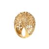 Dome-shaped Pomellato Arabesques large model ring in pink gold - Detail D2 thumbnail
