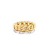 Pomellato Milano medium model ring in pink gold,  white gold and diamonds - 00pp thumbnail