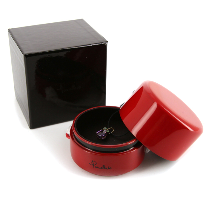 Pendentif Pomellato Bahia en or rose, améthyste et tsavorites - Detail D2