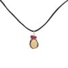 Pomellato Bahia pendant in pink gold,  smoked quartz and ruby - 00pp thumbnail