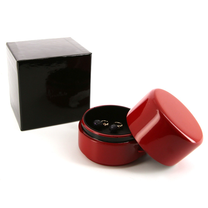 Paire de boucles d'oreilles Pomellato Tabou en or rose,  argent et améthystes - Detail D2