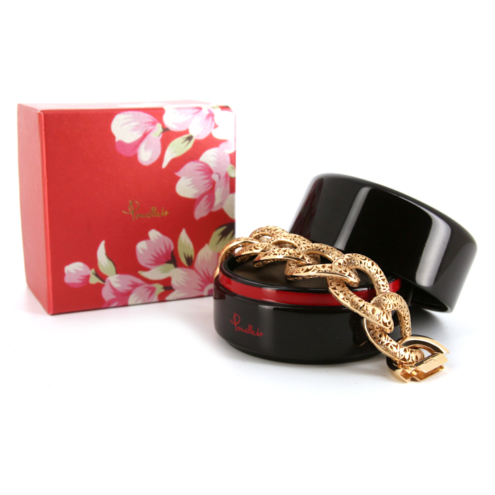 Bracelet Pomellato Arabesques en or rose - Detail D2