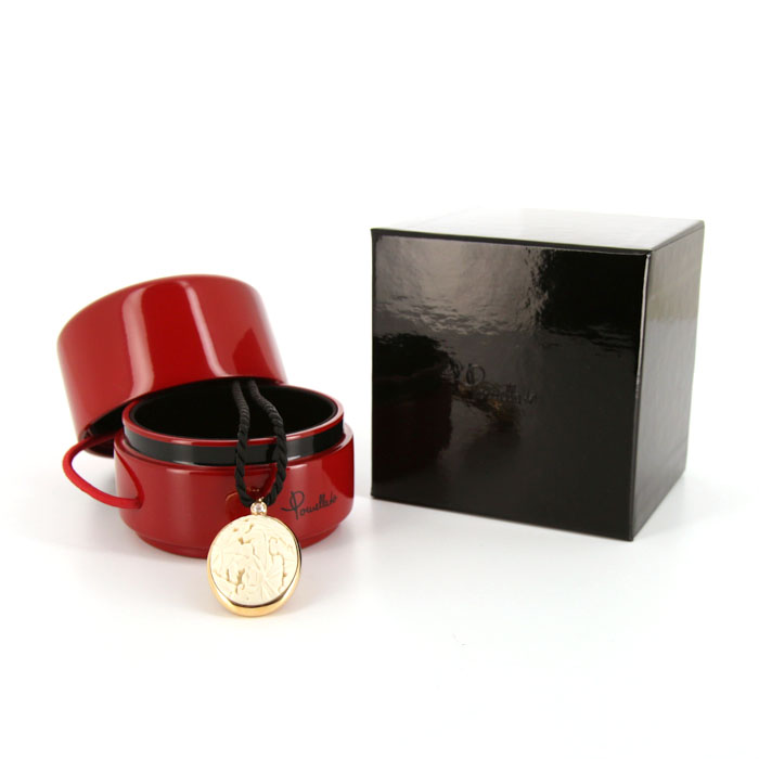 Colgante Pomellato Victoria en oro rosa,  ágata y diamante - Detail D2