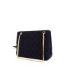 Chanel Vintage shopping bag in dark blue terry fabric - 00pp thumbnail