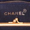 Sac cabas Chanel Vintage en tissu-éponge bleu-foncé - Detail D4 thumbnail