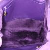 Shopping bag Chanel in camoscio viola e pelliccia viola - Detail D2 thumbnail