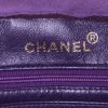 Shopping bag Chanel in camoscio viola e pelliccia viola - Detail D3 thumbnail