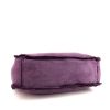 Chanel shopping bag in purple suede and purple furr - Detail D4 thumbnail