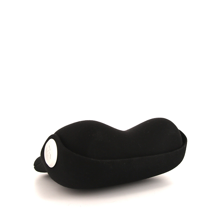 Bolso de mano Chanel Editions Limitées en jersey negro - Detail D5