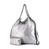 Stella McCartney Falabella handbag in silver canvas - 00pp thumbnail