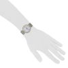 Van Cleef & Arpels La Collection watch in gold and stainless steel Ref:  47103 Circa  1990 - Detail D1 thumbnail