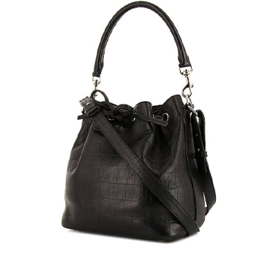 Bolso Saint Laurent Emmanuelle modelo grande en cuero negro