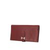 Hermès  Bearn wallet  in burgundy goat - 00pp thumbnail