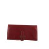 Hermès  Bearn wallet  in burgundy goat - 360 thumbnail