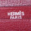 Billetera Hermès  Bearn en cabra color burdeos - Detail D3 thumbnail