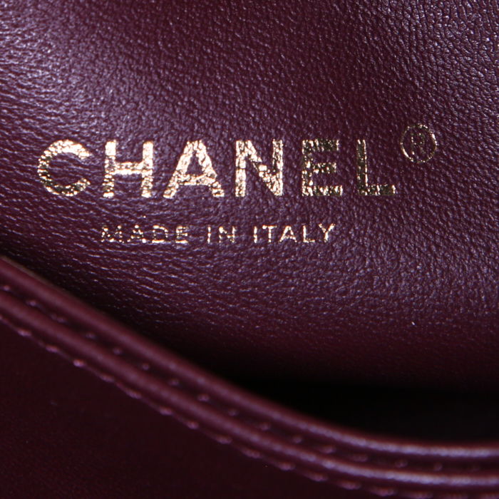 Chanel Coco Handle handbag in black patent quilted leather - Detail D4