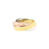 Cartier Trinity vintage medium model ring in 3 golds, size 57 - 00pp thumbnail