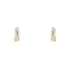 Cartier Trinity small model small hoop earrings in 3 golds and diamonds - 00pp thumbnail