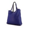 Hermes Double Sens shopping bag in blue togo leather - 00pp thumbnail