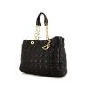 Dior Dior Soft shopping bag in black leather cannage - 00pp thumbnail