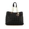 Dior Dior Soft shopping bag in black leather cannage - 360 thumbnail