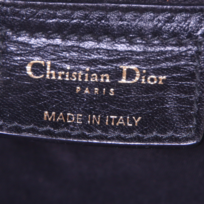 Shopping bag Dior Dior Soft in pelle cannage nera - Detail D3
