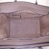 Borsa Celine Luggage mini in pelle martellata color talpa - Detail D2 thumbnail
