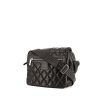Chanel Coco Cocoon shoulder bag in black quilted canvas - 00pp thumbnail