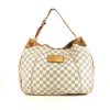 Borsa Louis Vuitton  Galliera in tela a scacchi azzurro e pelle naturale - 360 thumbnail