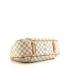 Louis Vuitton  Galliera handbag  in azur damier canvas  and natural leather - Detail D4 thumbnail