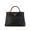 Hermès  Kelly 35 cm handbag  in navy blue epsom leather - 360 thumbnail