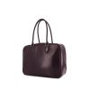 Hermes Plume handbag in purple Raisin box leather - 00pp thumbnail