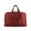 Hermes Victoria travel bag in red H leather taurillon clémence - 360 thumbnail