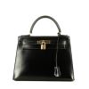 Hermès  Kelly 28 cm handbag  in black box leather - 360 thumbnail