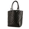 Chanel Cambon handbag in black quilted leather - 00pp thumbnail