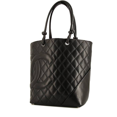 chanel quilted cambon tote bag