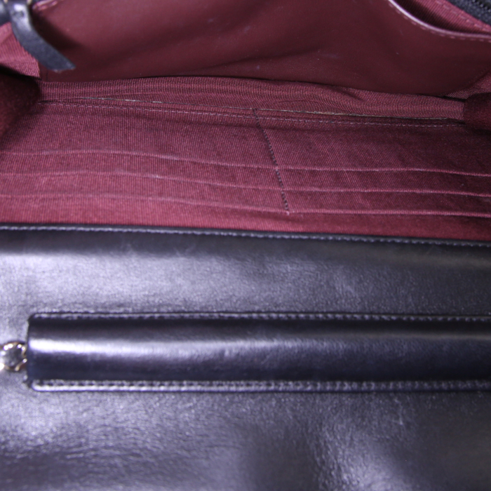 Borsa a tracolla Chanel Wallet on Chain in pelle trapuntata nera - Detail D2