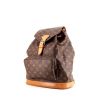 Louis Vuitton Montsouris large model backpack in brown monogram canvas and natural leather - 00pp thumbnail